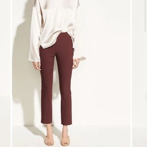 Vince NWT Stitch Front Seam Legging Black Cherry Color Size Medium